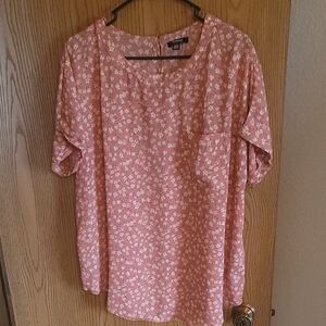 Buffalo David Bitton Coral Floral Blouse